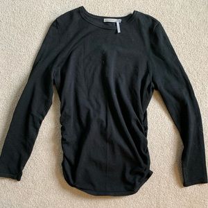 plain solid black long sleeve